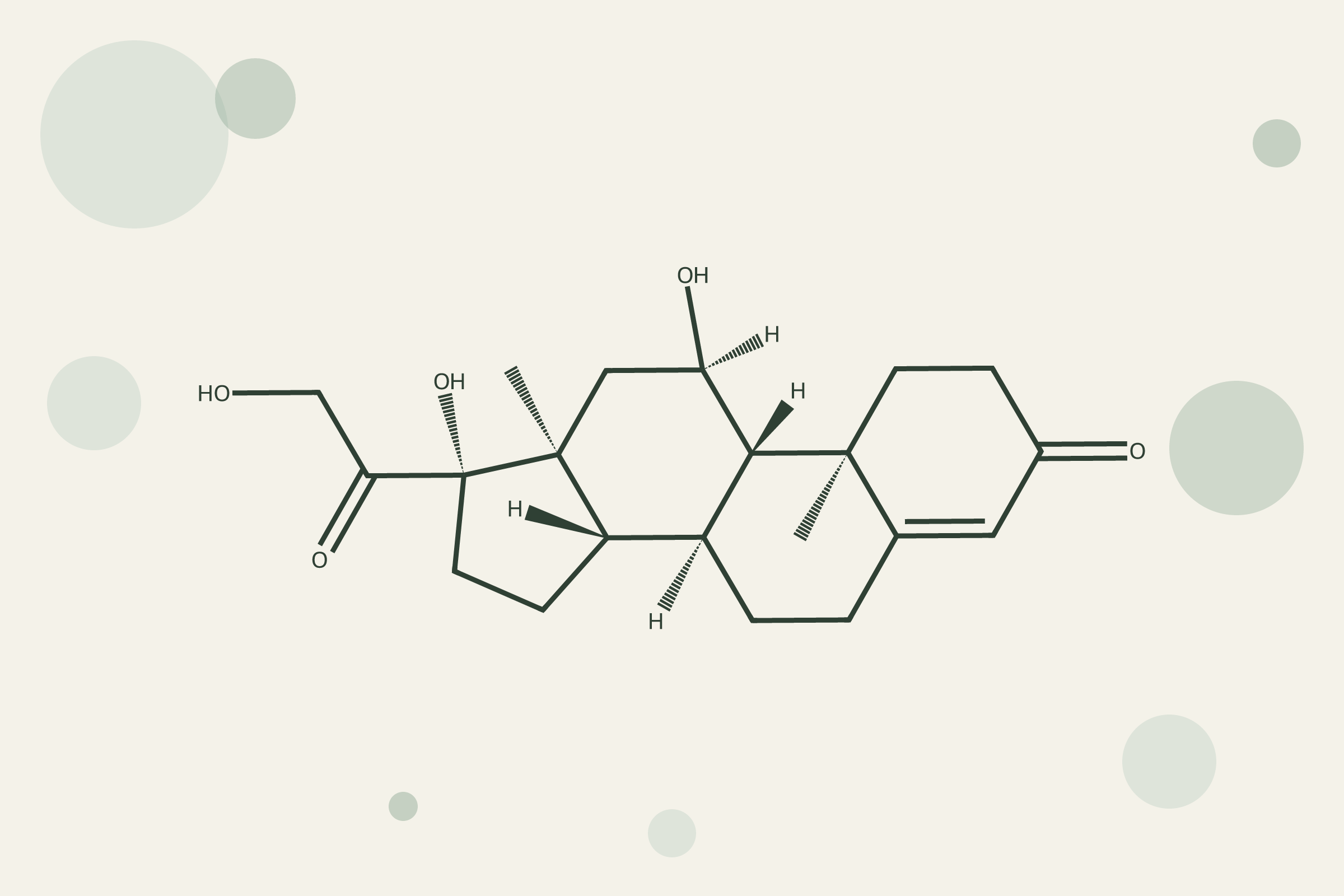 Cortisol molecular structure